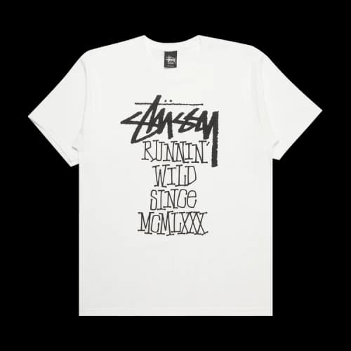 Stussy Runnin' Wild Tee 'White'