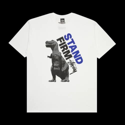 Stussy Stand Firm Dino Tee 'White'