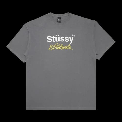 Stussy Worldwide Tee 'Charcoal'