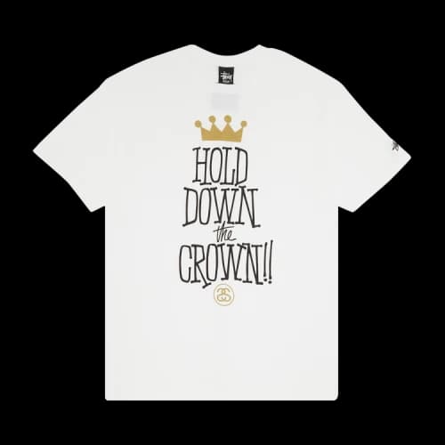 Stussy Hold Down The Crown!! Tee 'White'