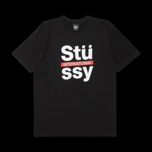 Stussy International Block Tee 'Black'