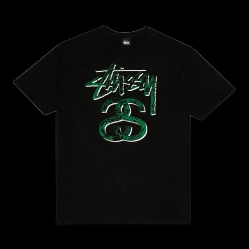 Stussy Stock Collage Tee 'Black'