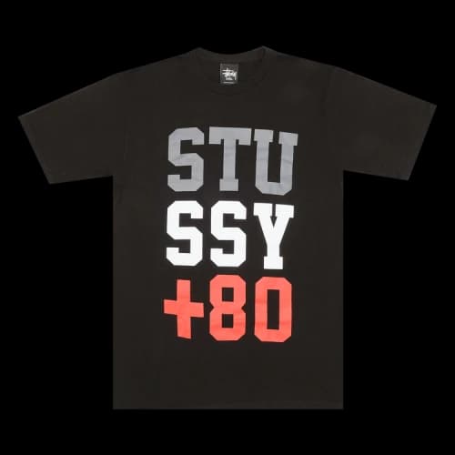 Stussy +80 Tee 'Black'