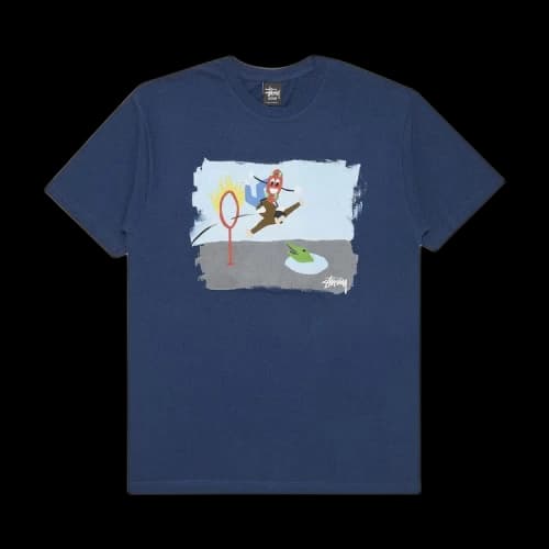 Stussy Ring Of Fire Tee 'Indigo'