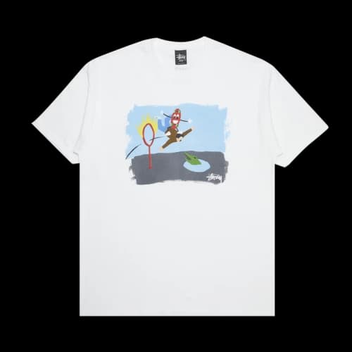 Stussy Ring Of Fire Tee 'White'
