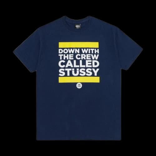 Stussy Down With The Crew Tee 'Navy'