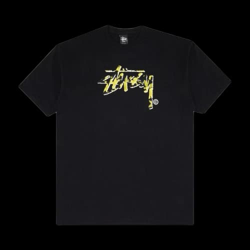 Stussy Flower Stock Tee 'Black'