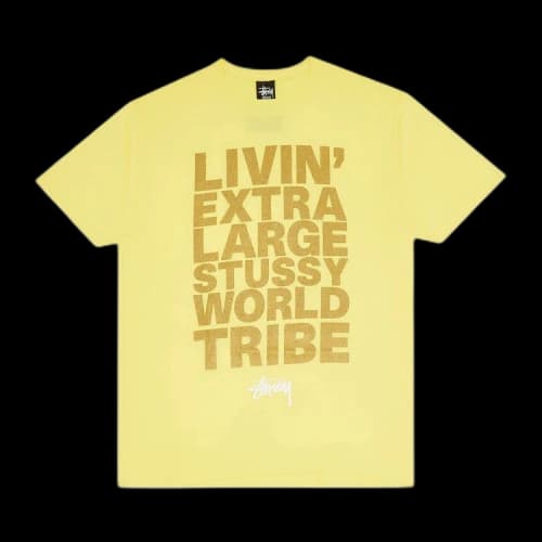 Stussy Livin' XL Block Tee 'Yellow'
