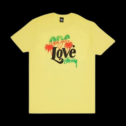 Stussy One Love Stock Tee 'Yellow'