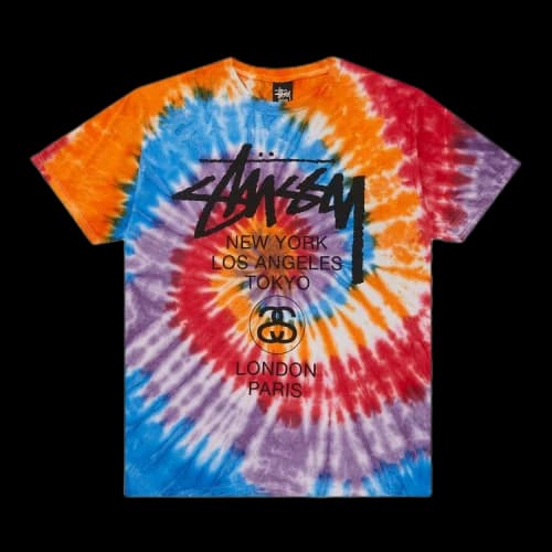 Stussy World Tour Swirls Tee 'Orange'