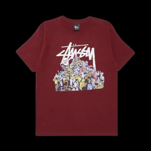 Stussy Beach Mob Tee 'Wine'