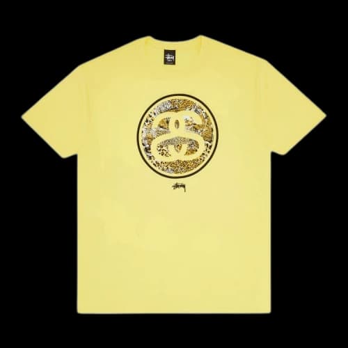 Stussy Cheetah Link Tee 'Yellow'