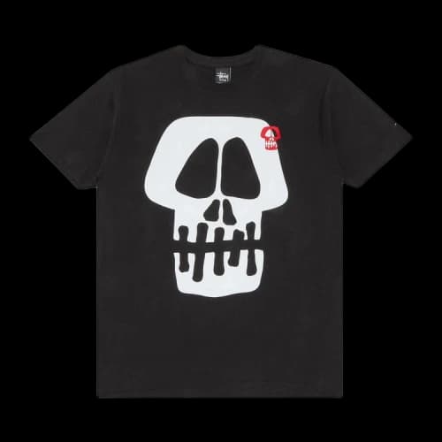 Stussy Jumbo Skull Tee 'Black'
