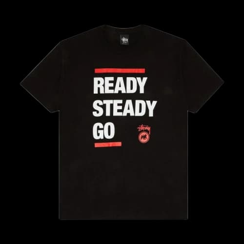 Stussy Ready Steady Go Tee 'Black'