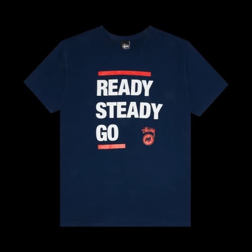 Stussy Ready Steady Go Tee 'Indigo'