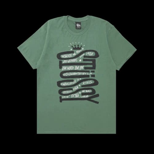 Stussy Sideways Tee 'Dark Green'