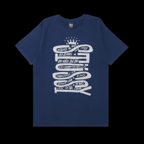 Stussy Sideways Tee 'Indigo'