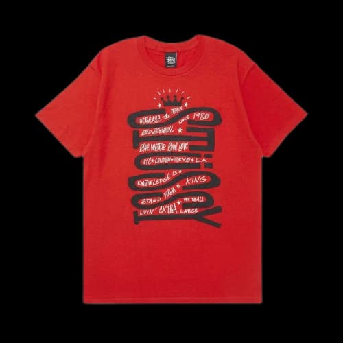 Stussy Sideways Tee 'Red'