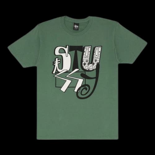 Stussy Mix Tee 'Green'