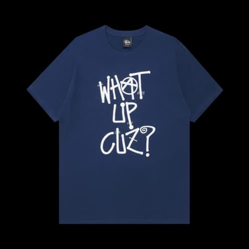 Stussy What Up Cuz? Tee 'Indigo'