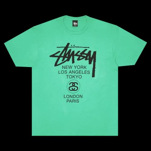 Stussy World Tour Tee 'Kelly'