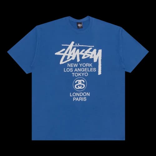 Stussy World Tour Tee 'Royal'