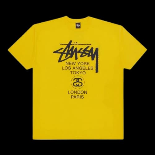 Stussy World Tour Tee 'Yellow'
