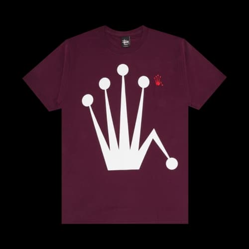 Stussy Big Crown Tee 'Eggplant'