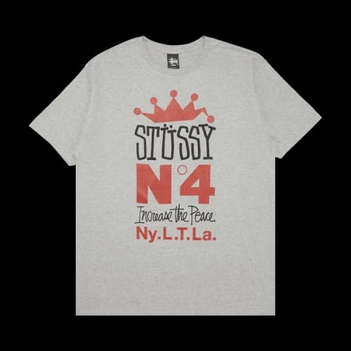 Stussy Crown Stack Tee 'Grey Heather'