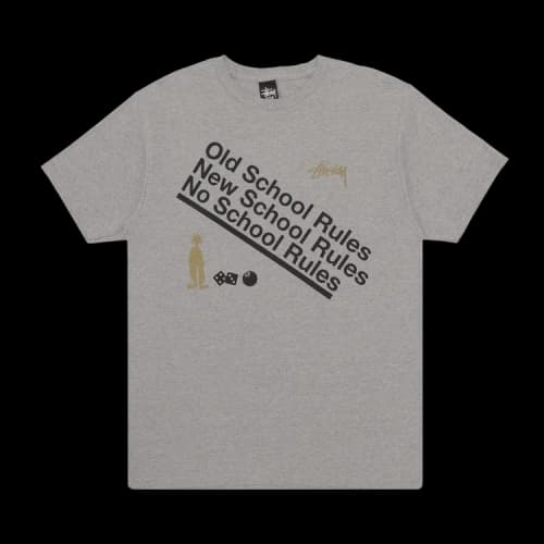 Stussy Rules Tee 'Grey'