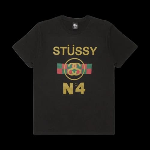 Stussy No.4 Check Tee 'Black'