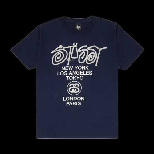 Stussy World Tour Tee 'Navy'
