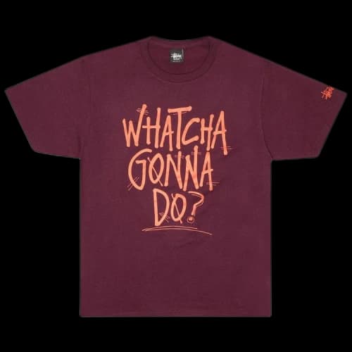 Stussy Watcha Gonna Do? Tee 'Eggplant'