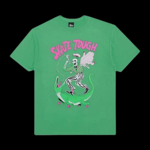 Stussy Skate Skeleton Tee 'Green'
