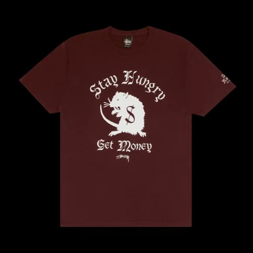 Stussy Stay Hungry Tee 'Eggplant'