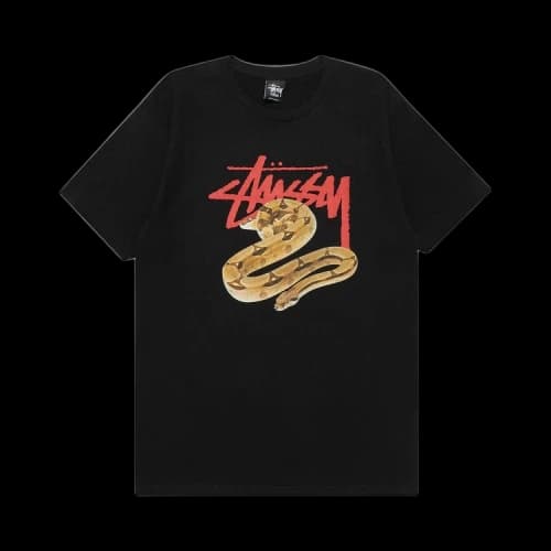 Stussy Stock Snake Tee 'Black'