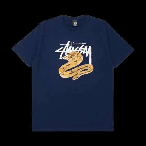 Stussy Stock Snake Tee 'Navy'