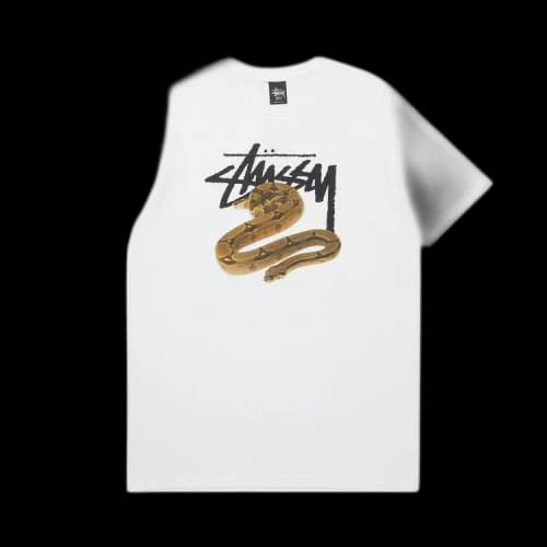 Stussy Stock Snake Tee 'White'