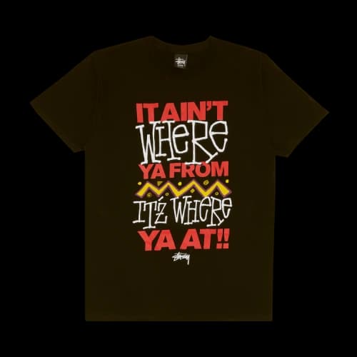 Stussy Where Ya From Tee 'Black'