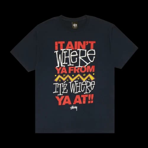 Stussy Where Ya From Tee 'Navy'