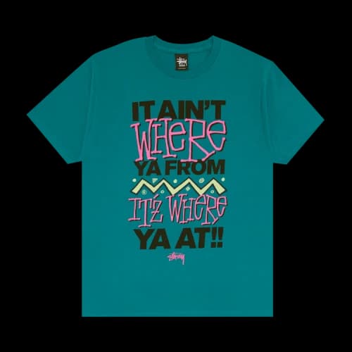 Stussy Where Ya From Tee 'Teal'