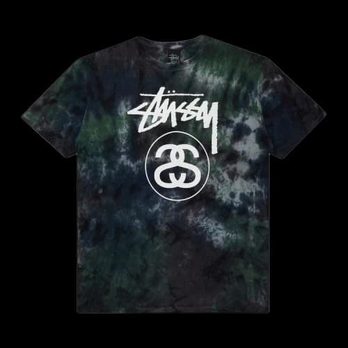 Stussy Stock Link Tie Dye Tee 'Green'