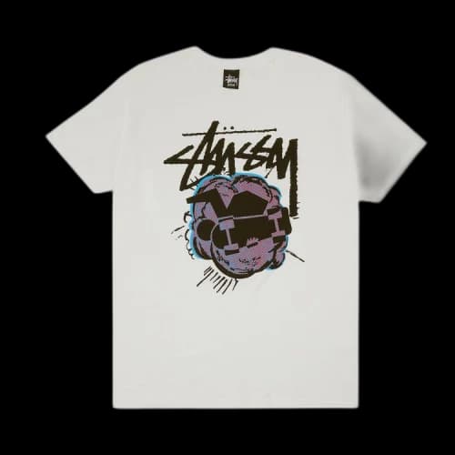 Stussy Pop Skateman Tee 'White'