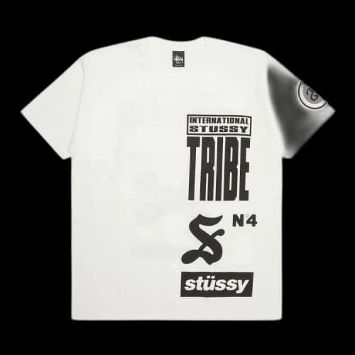 Stussy Tribe Stack Tee 'White'
