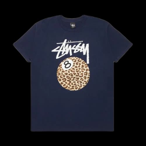 Stussy Cheetah 8 Ball Tee 'Navy'