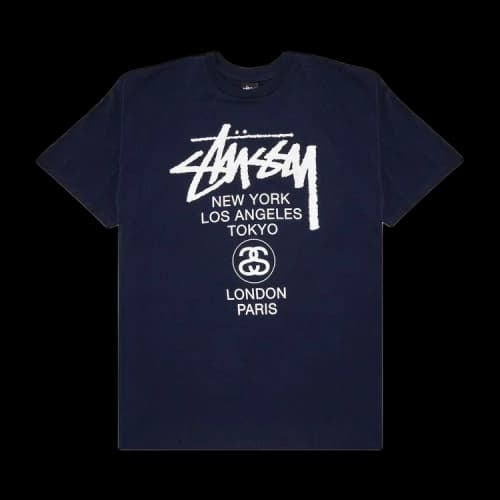 Stussy World Tour Tee 'Navy'