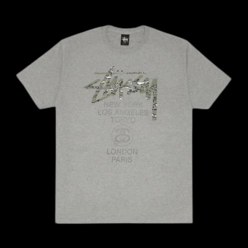 Stussy World Tour Camo Tee 'Grey'