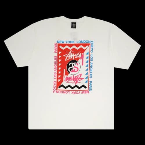 Stussy Zig Zag Frame Tee 'White'