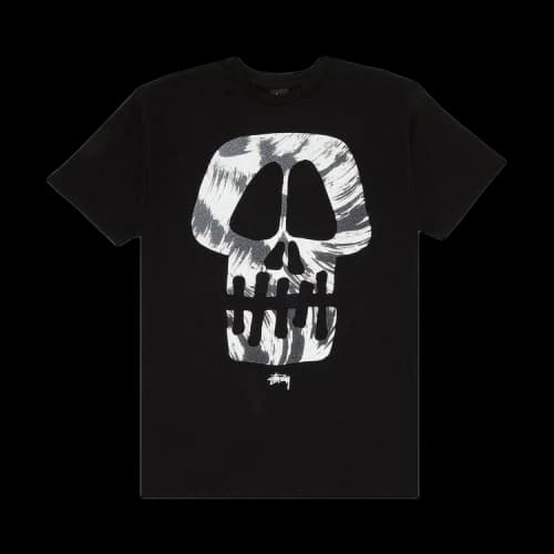 Stussy Brush Skull Tee 'Black'