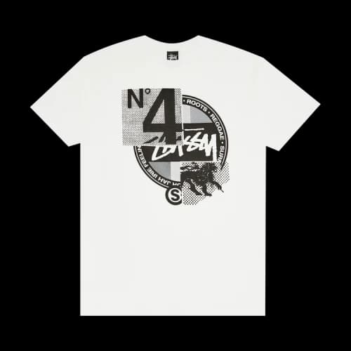 Stussy Dot Collage Tee 'White'